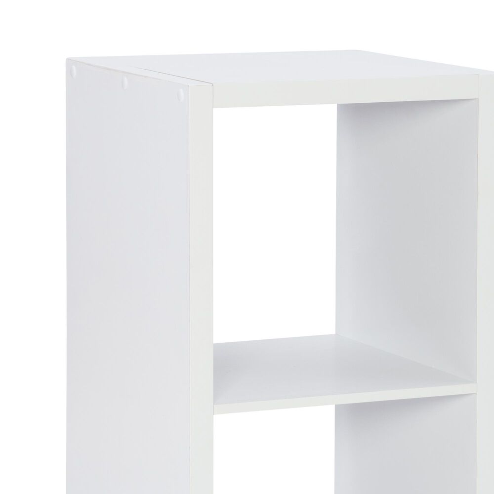 Linon Home Decor Galli 2-Shelf Bookcase in White, , large