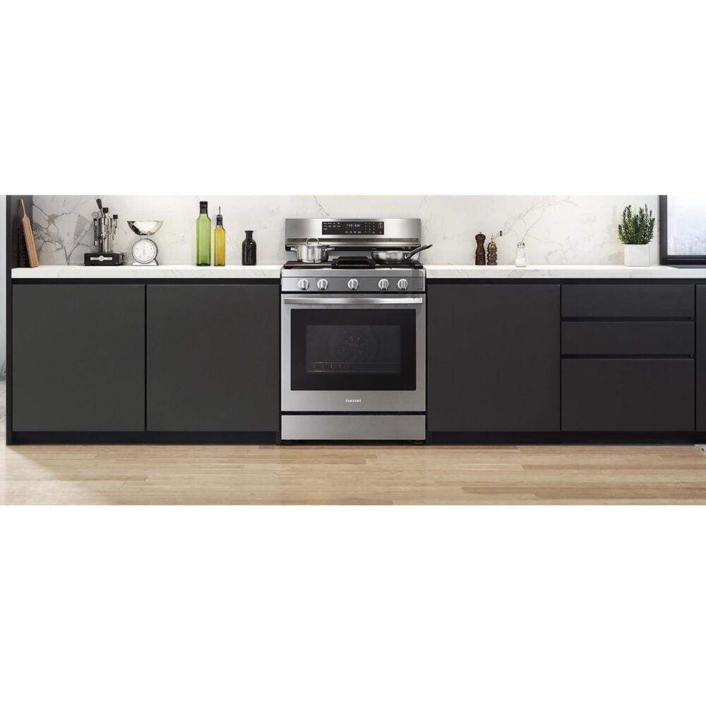 Samsung 6 Cu. Ft. Freestanding Gas True Convection Range with Wi-Fi and Air Fry in Stainless Steel, , large