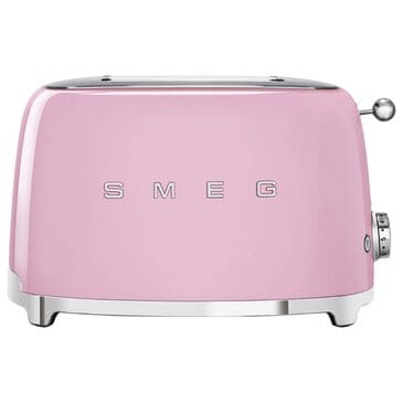 SMEG 2-Slice Retro Style Toaster in Pink and Stainless Steel, , large