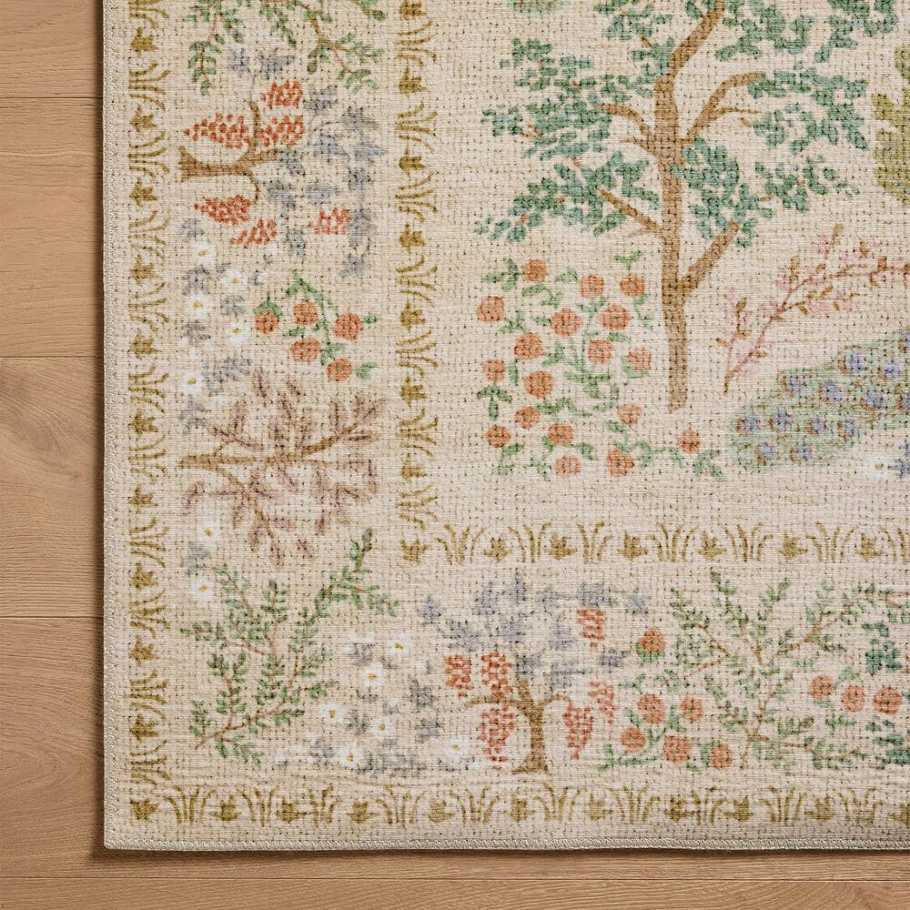 Loloi Canopy Peacock Forest Cream 2&#39;3&quot; x 5&#39; Runner, , large