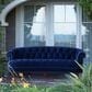 Jennifer Taylor Home La Rosa Victorian Chesterfield Tufted Stationary Sofa in Navy Blue Velvet, , large