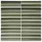 Dal-Tile Artefino Vintage Verdelite 1" x 6" Pencil Fluted on 11" x 12" Porcelain Mosaic Sheet, , large