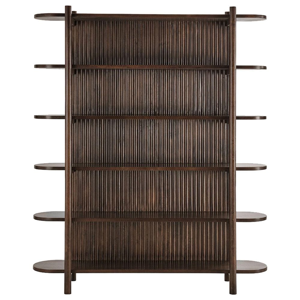 Classic Home Redford 81&quot; Tall Bookcase in Bark Brown, , large