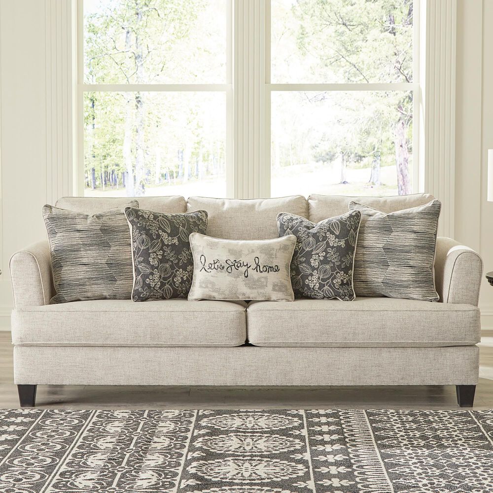 Signature Design by Ashley Callisburg Stationary Sofa in Linen, , large