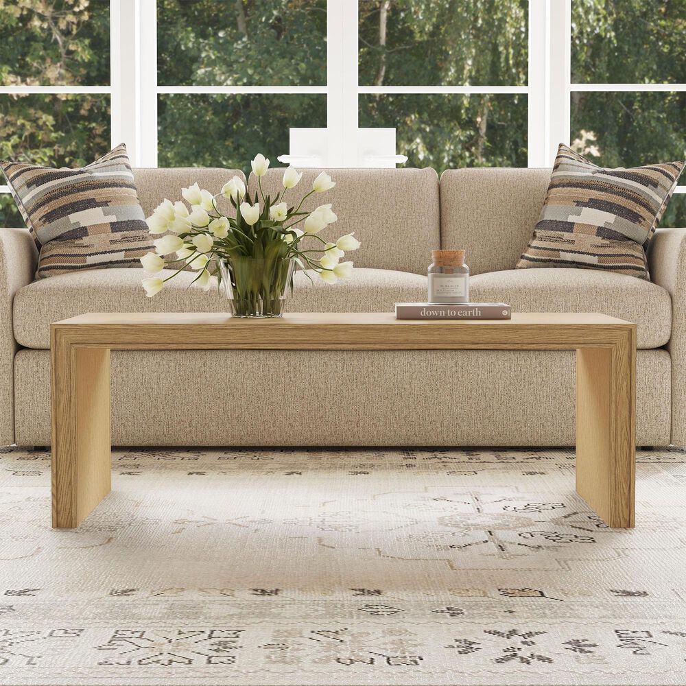 Flexsteel Waterfall Rectangular Coffee Table in Light Oak, , large