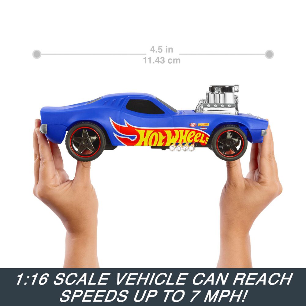 Hot Wheels 1:16 scale Rodger Dodger RC Vehicle with Controller and USB Cable, , large