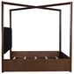 Millenium Dilenno California King Canopy Panel Bed in Dark Brown, , large
