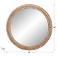 Maple and Jade 36" Bohemian Wall Mirror with Beaded Frame in Distressed Light Brown and White, , large