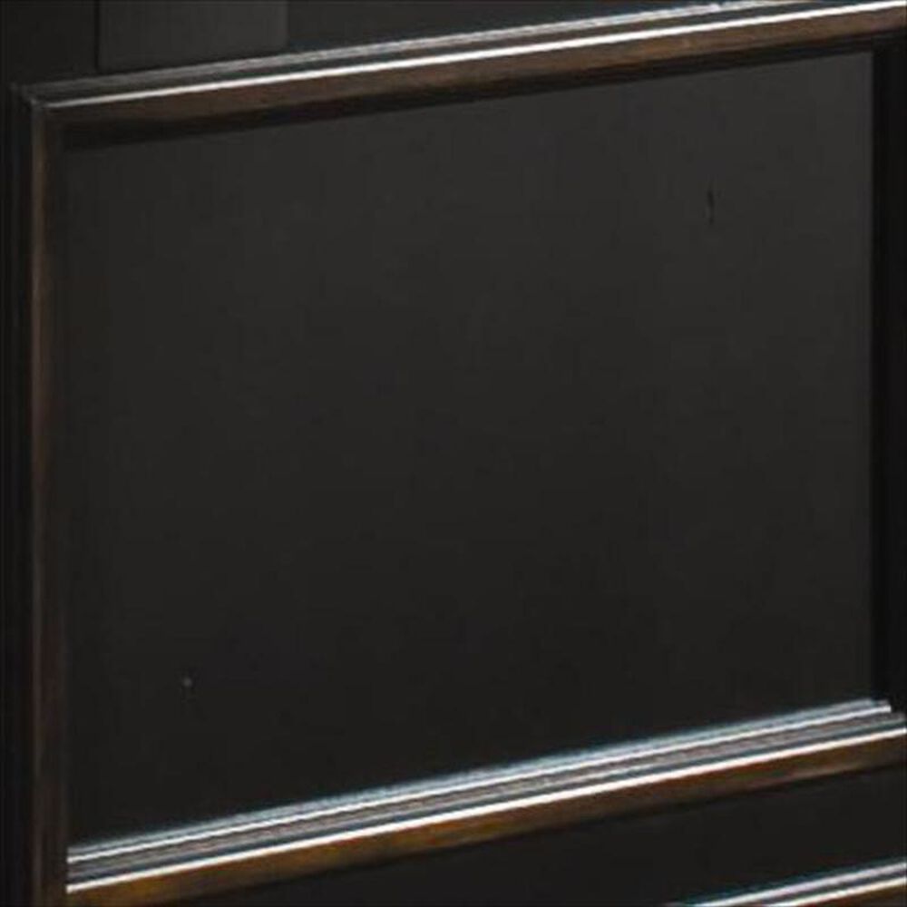Hooker Furniture Telluride Door Bunching Bookcase in Black with Reddish Brown Rub-Through, , large