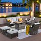 HOMLUX 7-Piece Patio Set in Grey, , large