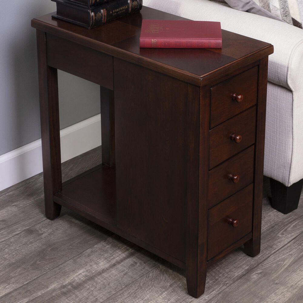 Butler Kelton 4-Drawer Chairside Chest in Cherry, , large