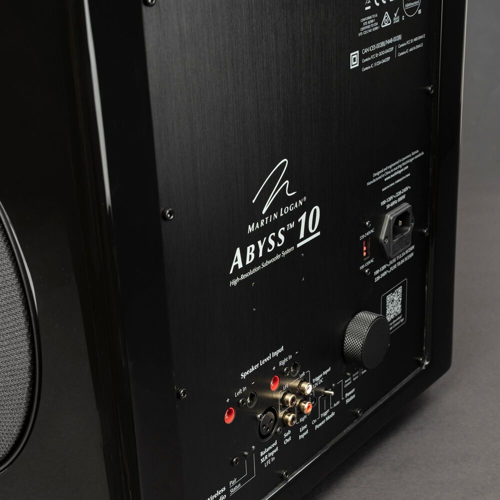 Martin Logan Abyss 10&quot; Wireless Subwoofer in Gloss Black, , large