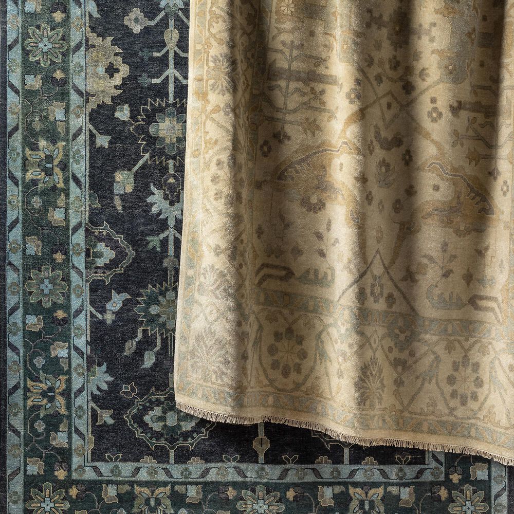 Surya Antique 3&#39;6&quot; x 5&#39;6&quot; Green, Charcoal, Slate, Taupe and Light Olive Area Rug, , large