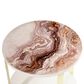 Vista Haus Ariana End Table in Gold and White, , large