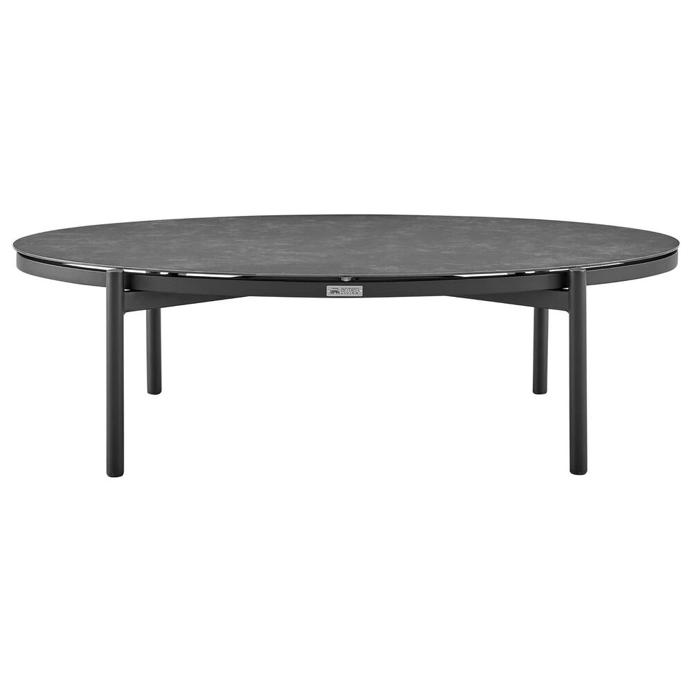 Blue River Monk 4-Piece Patio Conversation Set in Dark Gray and Black, , large