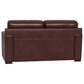 Amax Leather Chatsworth Stationary Loveseat in Raisin Brown, , large
