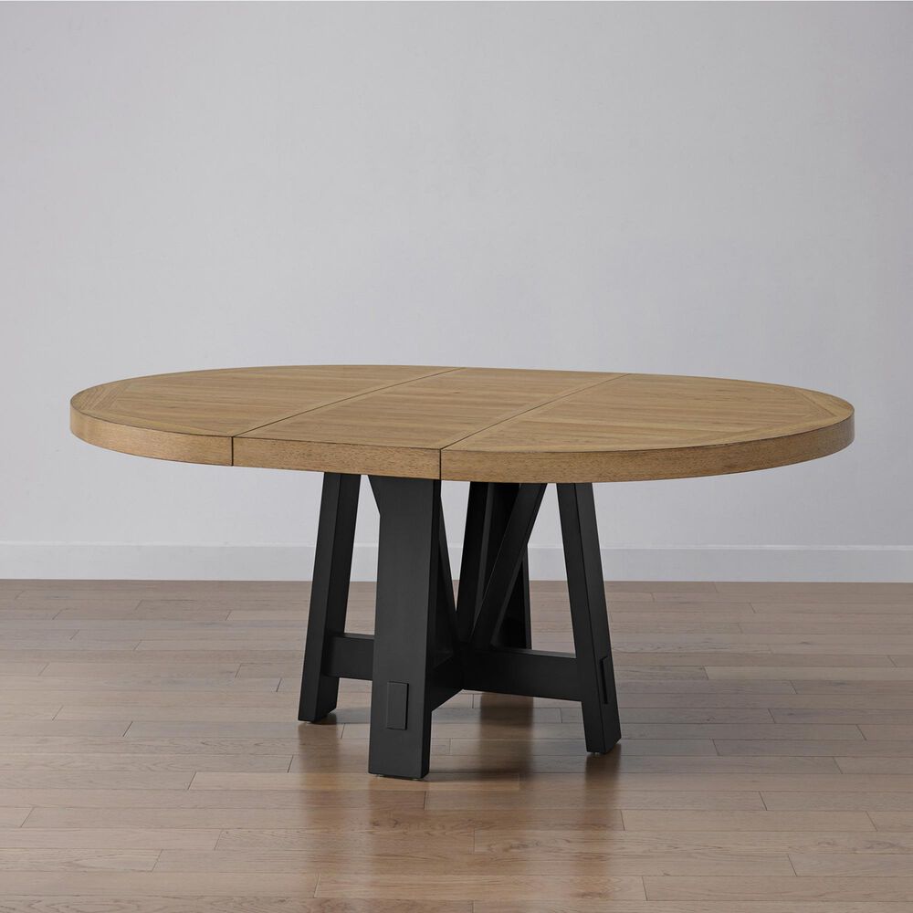 Emerald Home Furnishings Charleston Dining Table and 4 Chairs in Black and Natural, , large