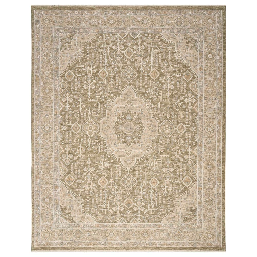 Nourison Retreat Green 5"3" x 7"6" Area Rug, , large
