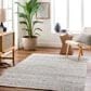 Surya Reika Light Gray, Charcoal, White, Beige and Medium Gray 10" x 14" Indoor/Outdoor Area Rug, , large