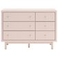 Ashley 4-Piece Full Bed Set in Pink, , large