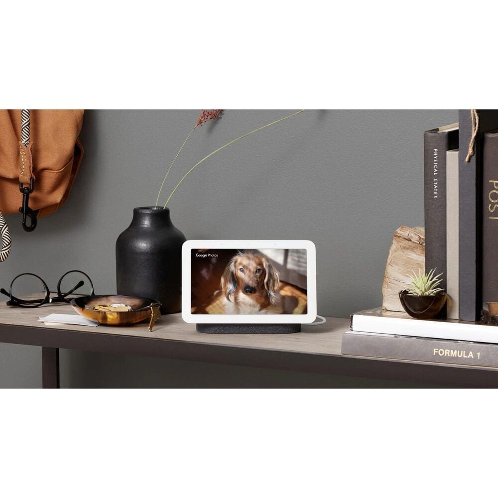 Google Nest Hub - Charcoal &#40;2nd Generation&#41; + Yale Lock Electronic Deadbolt in Satin Nickel, , large
