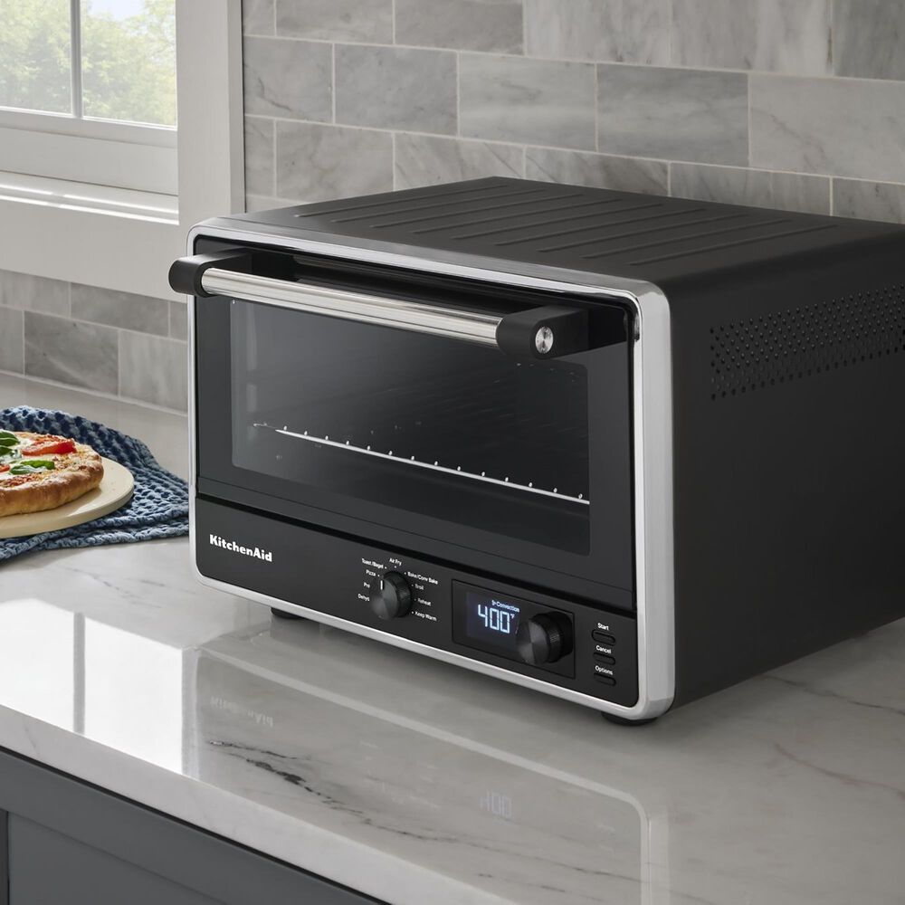 KitchenAid 21-Liter Digital Countertop Oven with Air Fry in Black Matte, , large