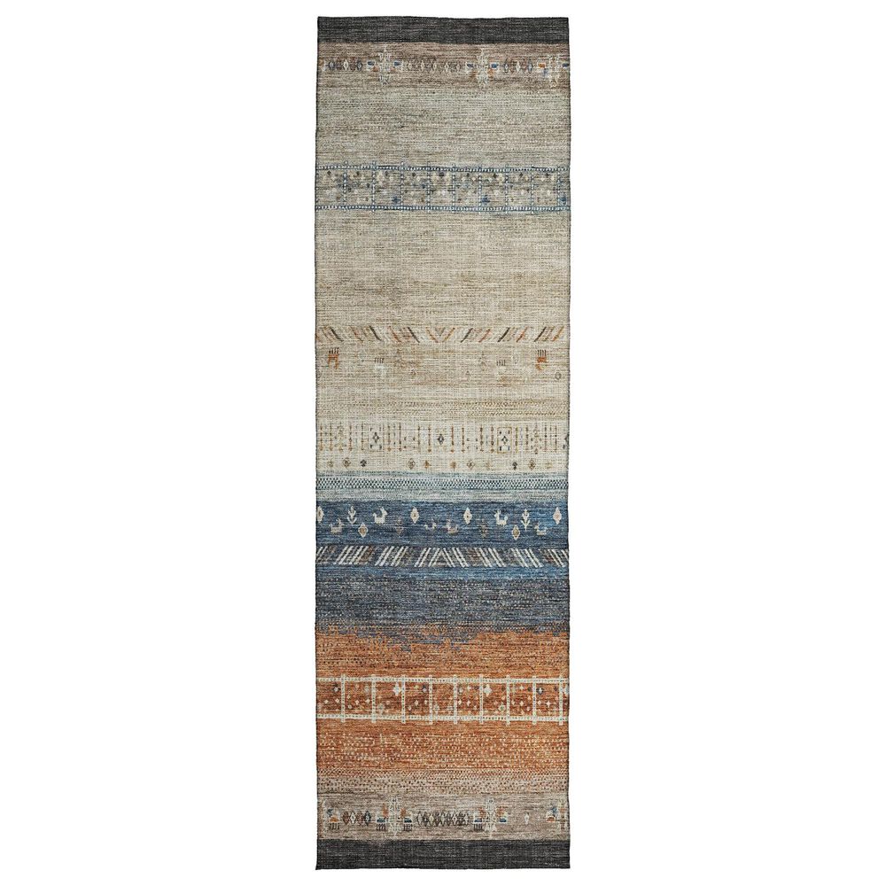 Dalyn Rug Company Karaj KJ7 2"3" x 7"6" Brown Indoor/Outdoor Runner, , large