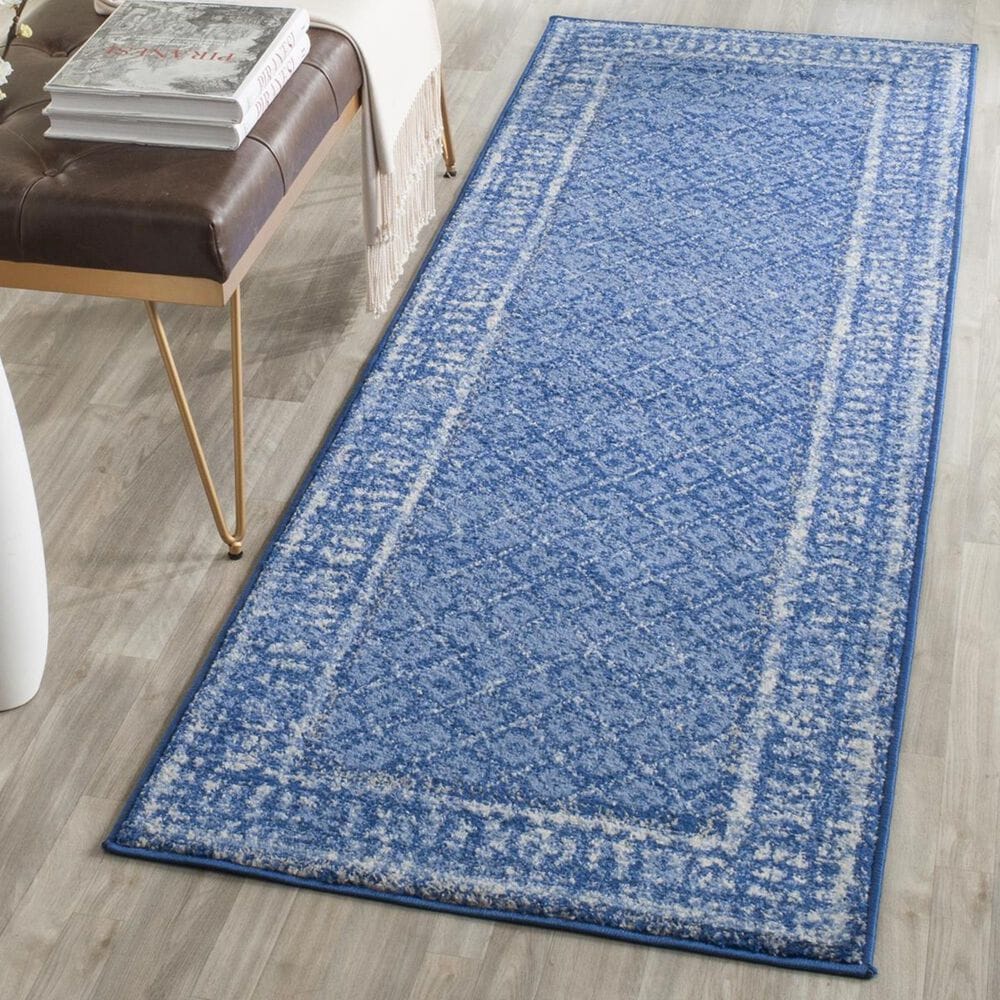 Safavieh Adirondack ADR110F-222 2&#39;6&quot; x 22&#39; Light Blue/Dark Blue Runner, , large
