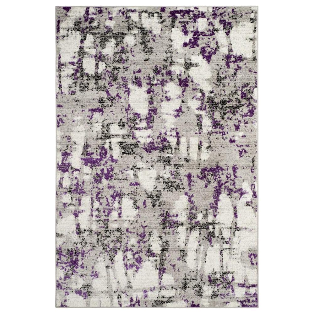 Safavieh Skyler SKY193R 8" x 10" Gray and Purple Area Rug, , large