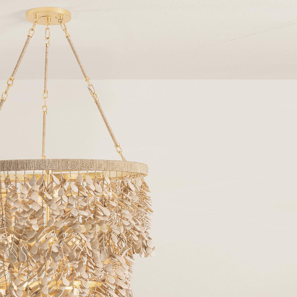 Troy Lighting Naxos 18-Light Chandelier in Vintage Gold Leaf, , large
