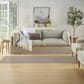Nourison Twist Reversible 2"2" x 8" Grey Indoor/Outdoor Runner, , large