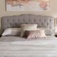 Baxton Studio Lucy King Panel Headboard in Greyish Beige, , large
