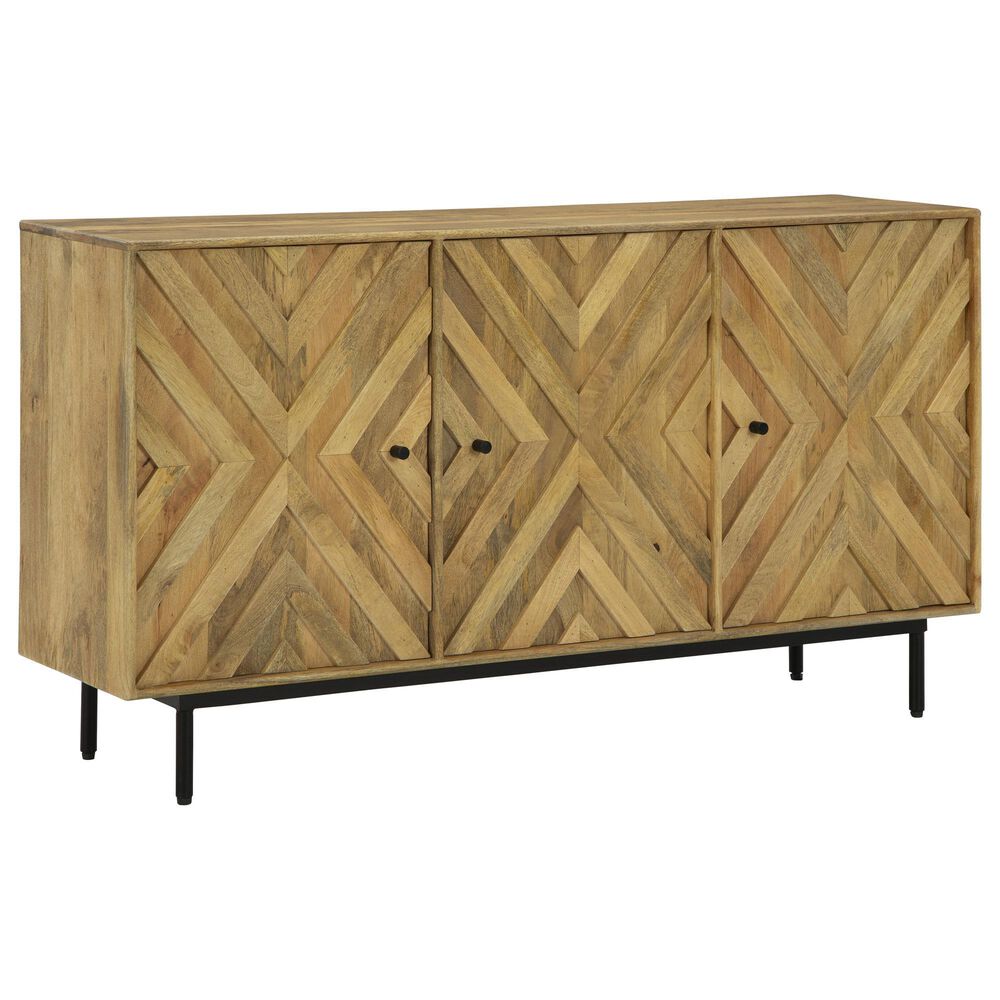 Ashley Cadewick Accent Cabinet in Natural and Black, , large