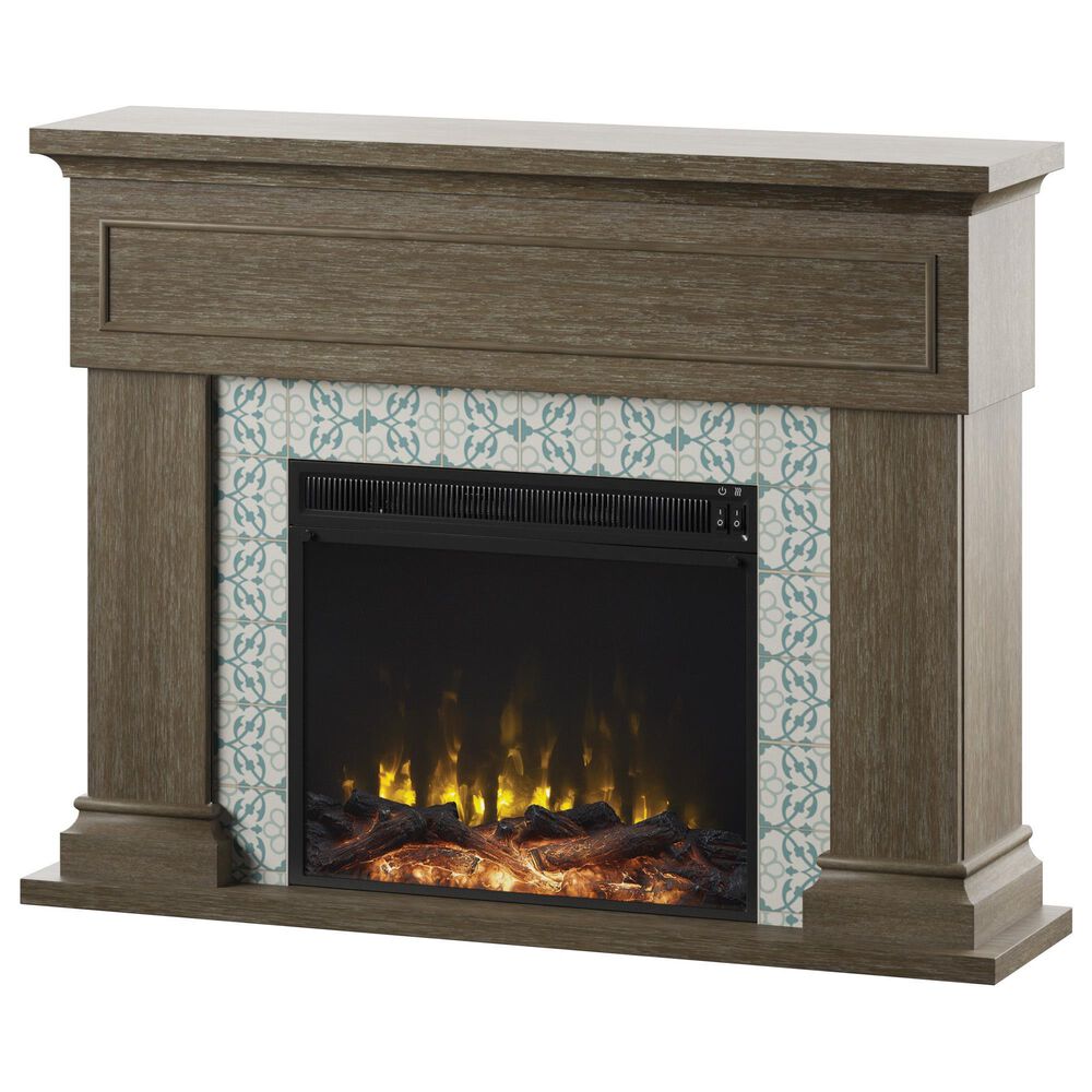 Classic Flame Twin Star 47" Wall Mantel Electric Fireplace with Reversible Surround in Hooper Oak, , large