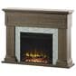 Classic Flame Twin Star 47" Wall Mantel Electric Fireplace with Reversible Surround in Hooper Oak, , large