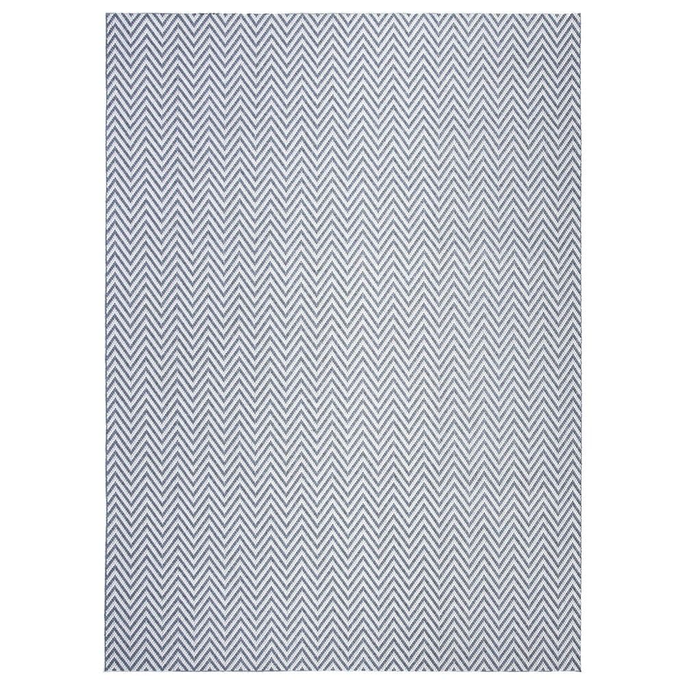 Safavieh Bermuda 9" x 12" Blue and Creme Indoor/Outdoor Area Performance Rug, , large