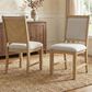 Furniture of America Virex Upholstered Side Chair in Natural (Set of 2), , large