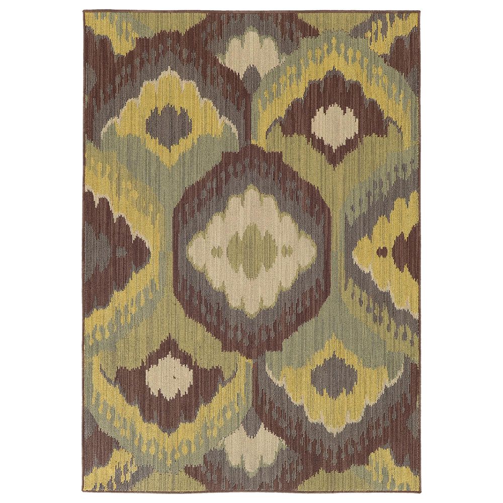 Oriental Weavers Cabana 929N2 9"10" x 12"10" Brown Area Rug, , large
