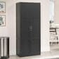 Sauder Select Collection 2-Door Storage Cabinet with Shelves in Black, , large