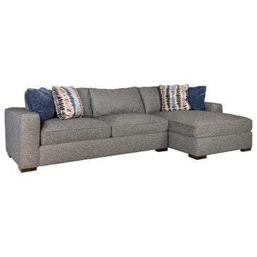 Klaussner Menocino 2-Piece Right Facing Stationary Sectional with Chaise in Vault Midnight, , large