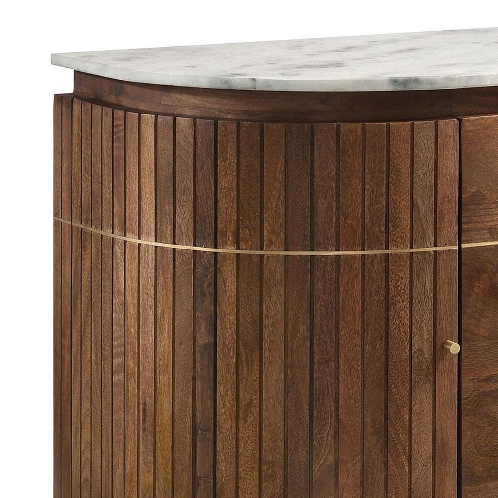 Pacific Landing Ortega 4-Door Sideboard in Natural, White and Brass, , large