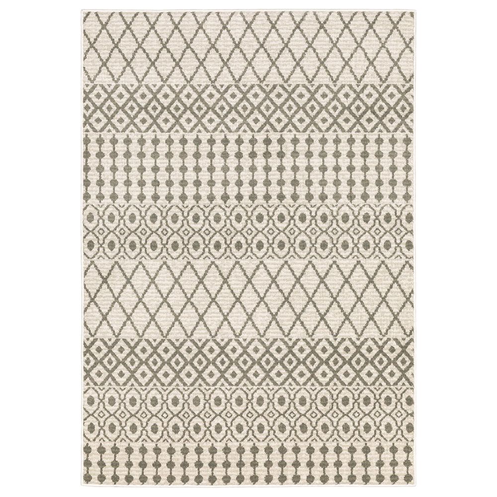 Oriental Weavers Georgia Southwest 717B0 3"10" x 5"5" Ivory and Gray Area Rug, , large