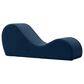 Jaxx Avana Chaise Lounge Yoga Chair in Ink Blue Velvet, , large