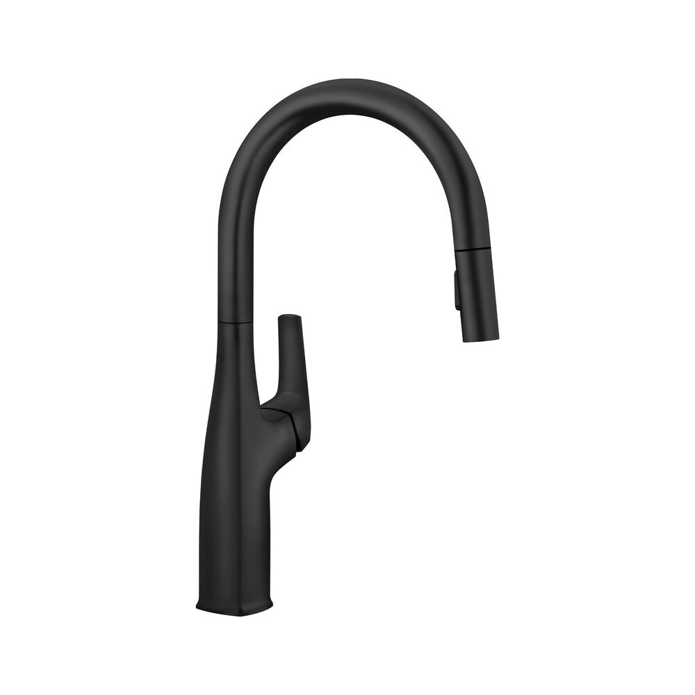 Blanco Rivana Pull-Down Kitchen Faucet 1.5 GPM in Matte Black, , large