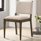 Coaster Ottowa Wood and Upholstered Dining Side Chair in Brown, , large