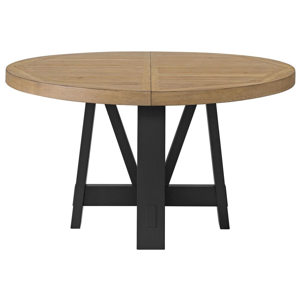 Emerald Home Furnishings Charleston Dining Table and 4 Chairs in Black and Natural, , large