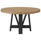 Emerald Home Furnishings Charleston Dining Table and 4 Chairs in Black and Natural, , large