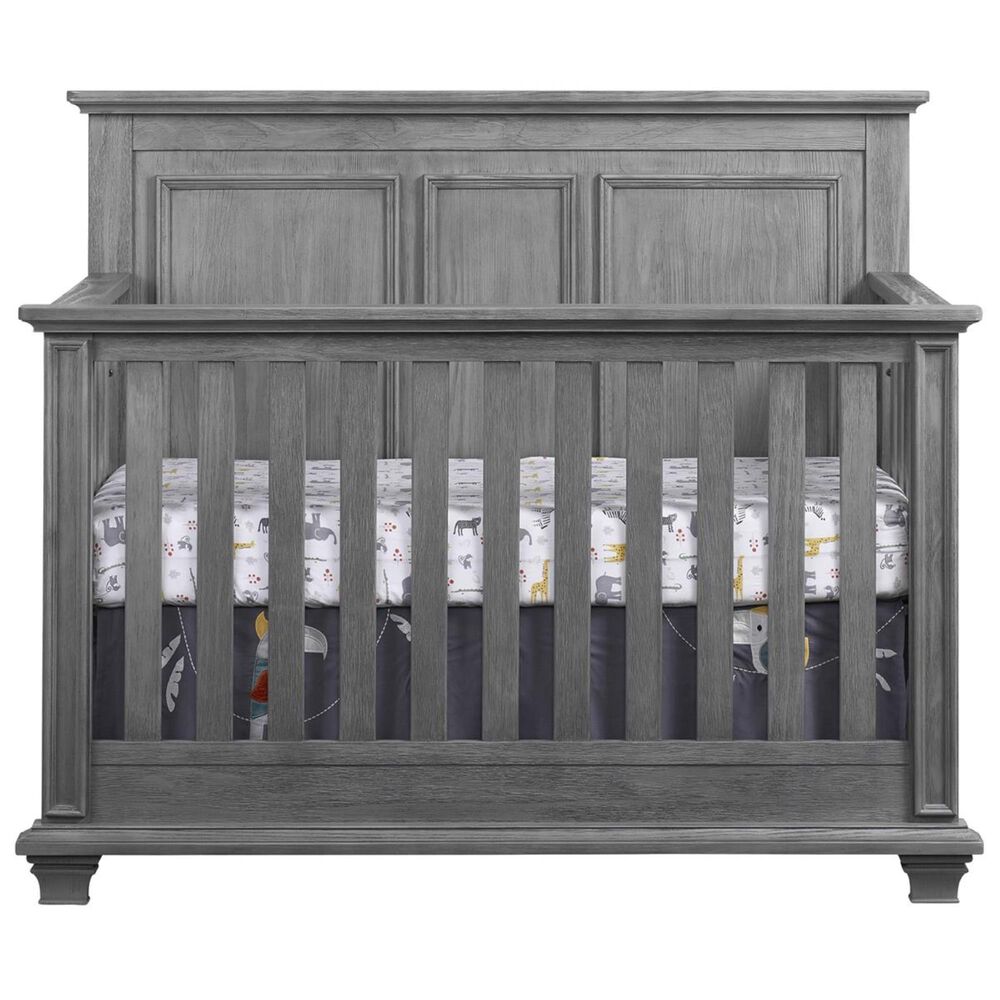 Oxford Baby Oxford Baby Kenilworth 4-in-1 Convertible Crib, Dresser &amp; Changing Top 3-Piece Nursery Set in Graphite Gray, , large