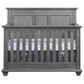 Oxford Baby Oxford Baby Kenilworth 4-in-1 Convertible Crib, Dresser & Changing Top 3-Piece Nursery Set in Graphite Gray, , large
