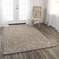 RIZZY Harmony Oriental 7"9" x 9"9" Brown Area Rug, , large